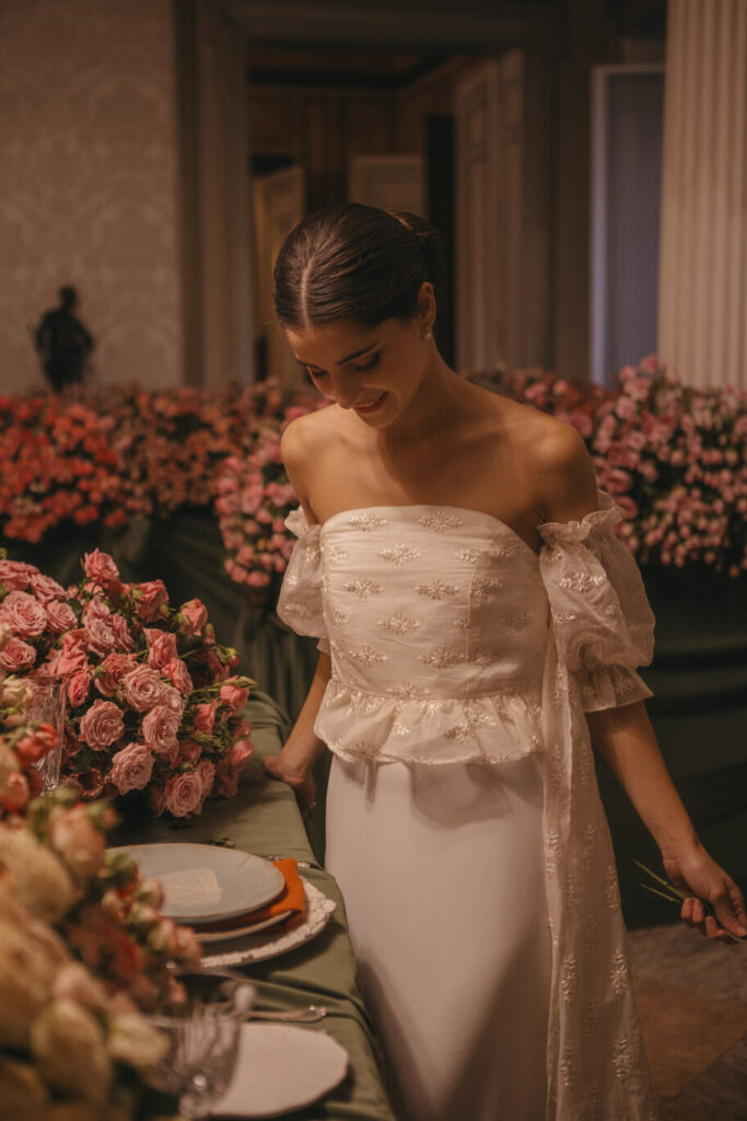 Vestido de novia convertible 